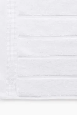 Textura Tapetes Para Casa De Banho-Tapete banho friso algodão egípcio 50 x 70 cm. branco