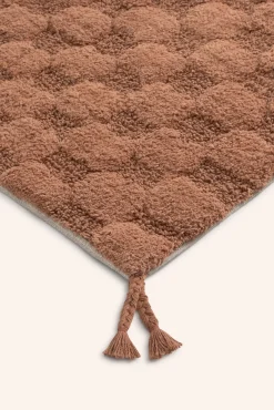 Calma House Tapetes Para Casa De Banho-Tapete de banho xadrez Oslo em tons de terra vermelho