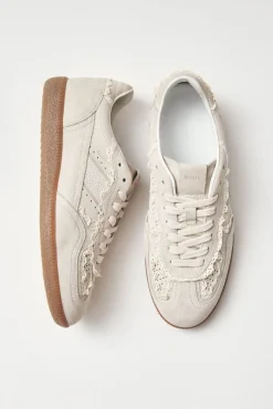 Alohas Sneakers-Tb.490 Pantufas de Couro Crochê Tostado