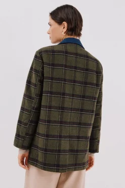 Cortefiel Blazers-tecido de pano americano Verde