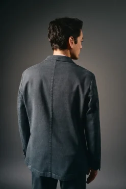 OOTO Blazers|Blazers-Terno americano de algodão coordenado Azul