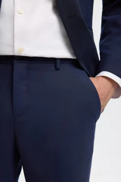 Selected Fatos-Terno slim fit de duas peças em lã fria Azul