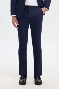 Selected Fatos-Terno slim fit de duas peças em lã fria Azul