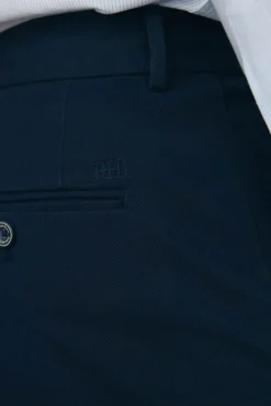 Pedro del Hierro Calças|Chinos-Textura de regular fit Chino Azul