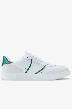 Fred Perry Sneakers-Tênis B4 em couro/camurça com relevo Branco