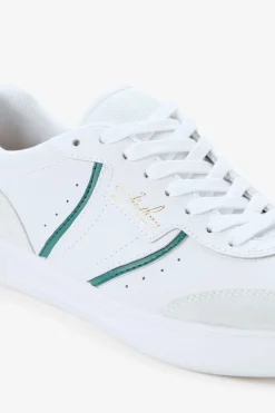Fred Perry Sneakers-Tênis B4 em couro/camurça com relevo Branco