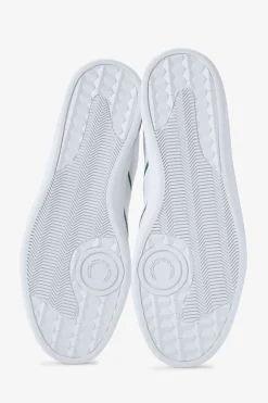 Fred Perry Sneakers-Tênis B4 em couro/camurça com relevo Branco