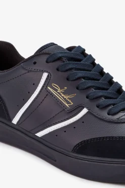 Fred Perry Sneakers-Tênis B4 em couro/camurça com relevo Azul