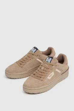 Pepe Jeans Sneakers-Tênis baixos de camurça camel