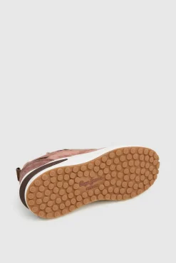 Pepe Jeans Sneakers-Tênis cano baixo com couro rosa