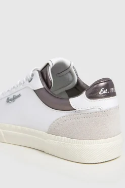 Pepe Jeans Sneakers-Tênis Clássico Com Detalhes Em Camurça cinzento