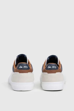 Pepe Jeans Sneakers-Tênis Clássico Com Detalhes Em Camurça branco