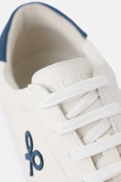 Silbon Sneakers-Tênis clássico de seda Branco