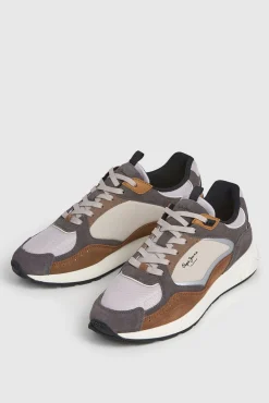 Pepe Jeans Sneakers-Tênis com detalhes em Camurça cinzento