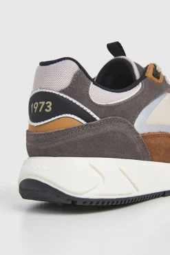 Pepe Jeans Sneakers-Tênis com detalhes em Camurça cinzento