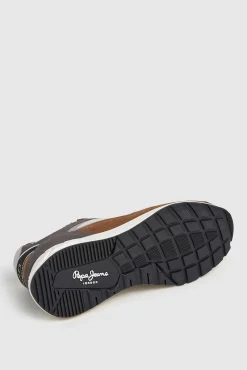 Pepe Jeans Sneakers-Tênis com detalhes em Camurça cinzento