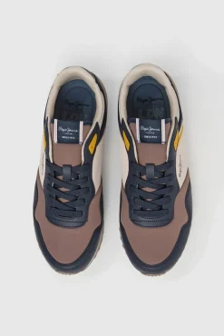 Pepe Jeans Sneakers-Tênis de camurça bege