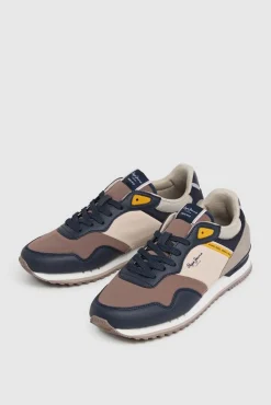 Pepe Jeans Sneakers-Tênis de camurça bege