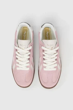 Pepe Jeans Sneakers|Calçado De Couro-Tênis de camurça rosa