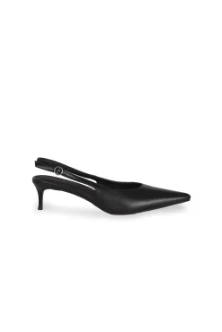 Cortefiel Saltos-Tênis de cano baixo aberto Preto