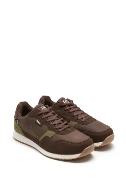 Lois Sneakers|T-Shirts-Tênis de corrida casual masculino camel