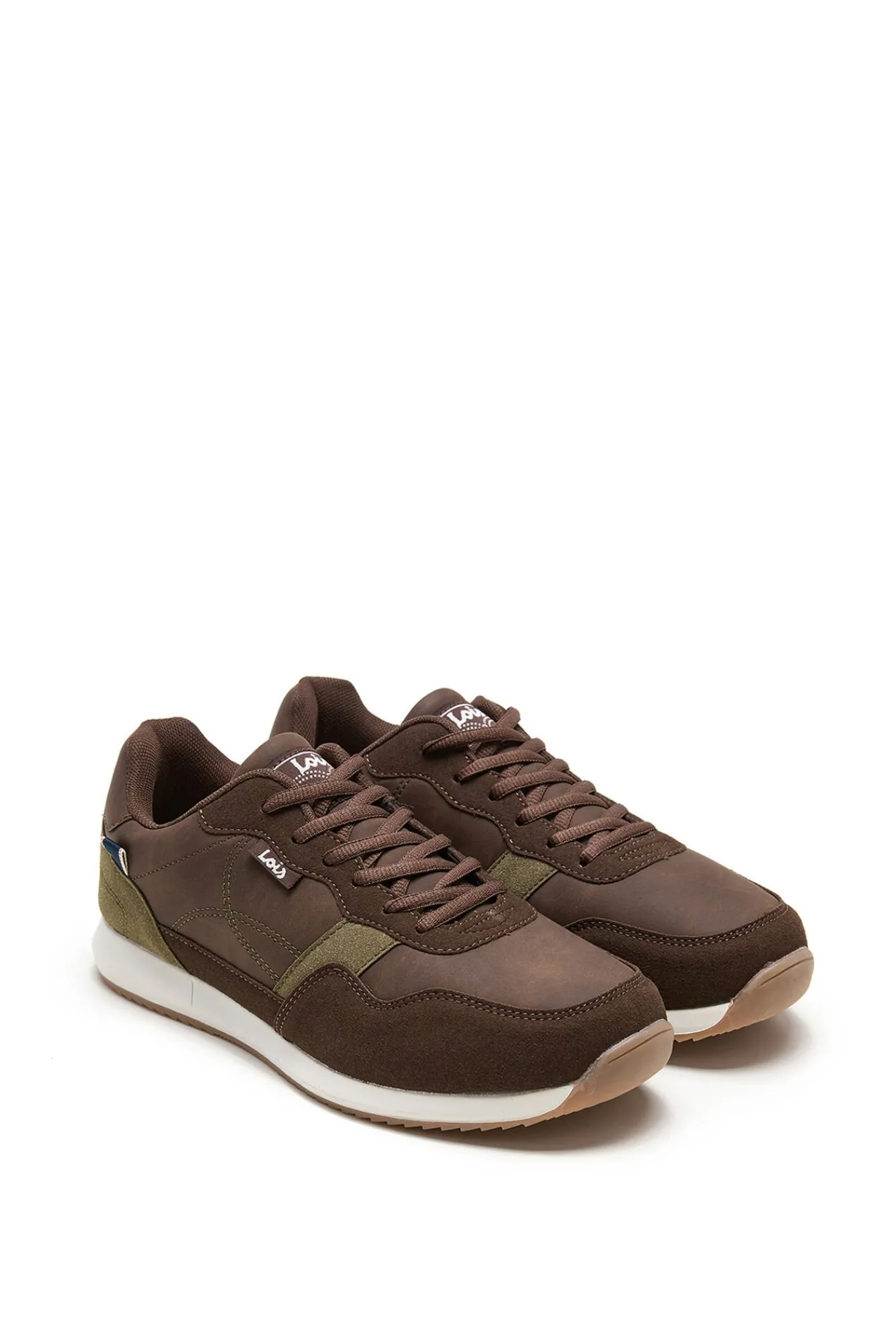 Lois Sneakers|T-Shirts-Tênis de corrida casual masculino camel