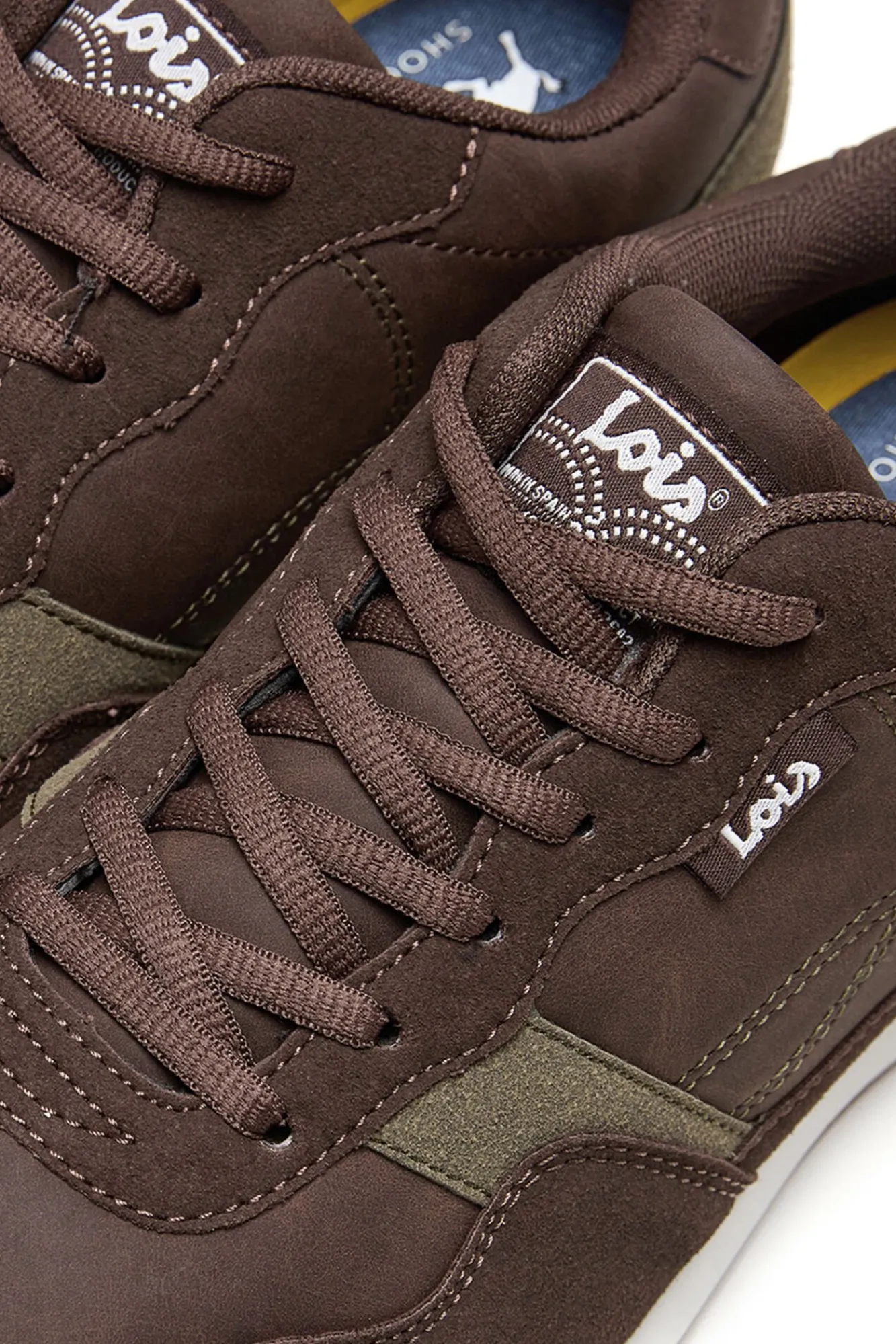 Lois Sneakers|T-Shirts-Tênis de corrida casual masculino camel