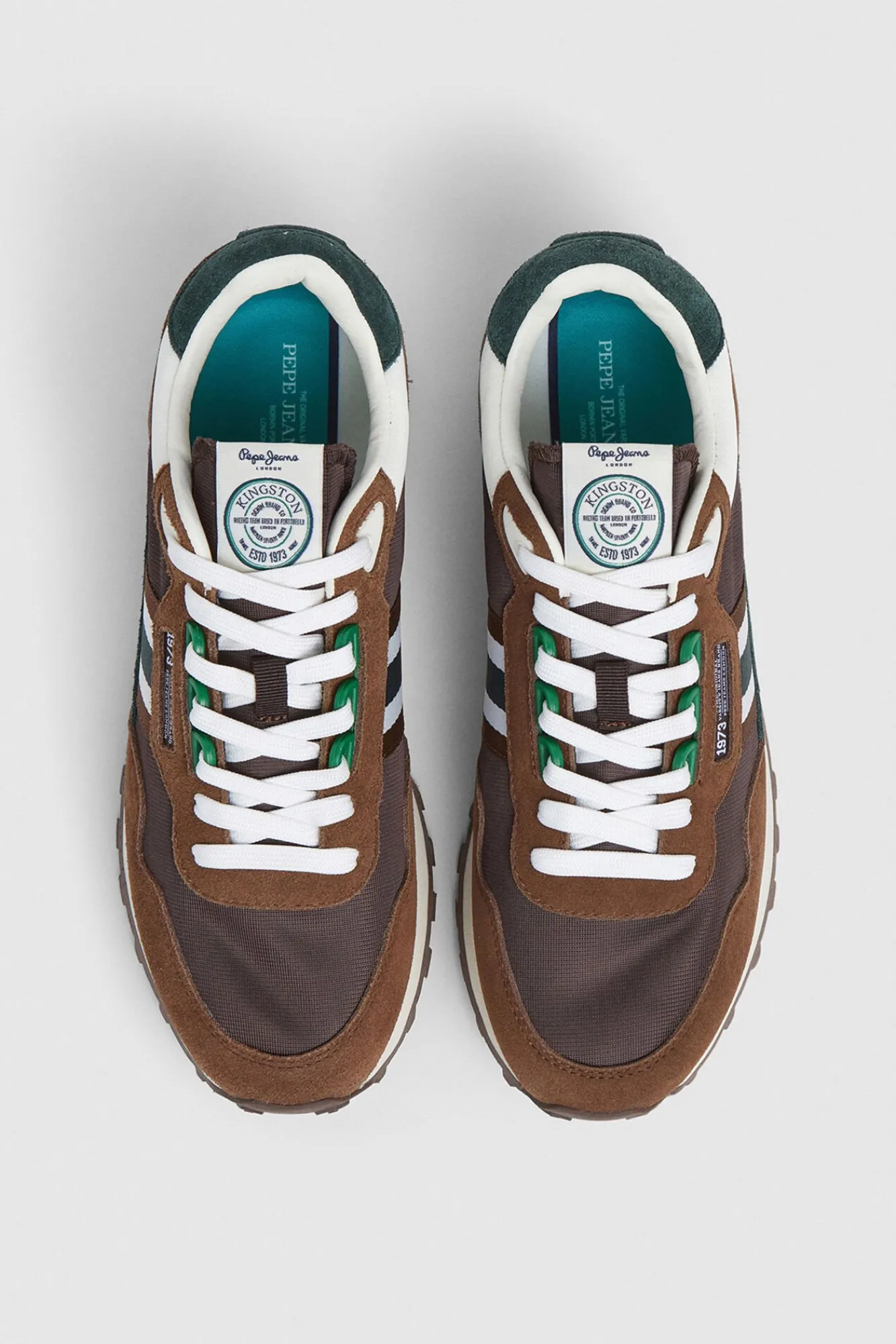 Pepe Jeans Sneakers-Tênis de corrida com detalhes em Camurça cru