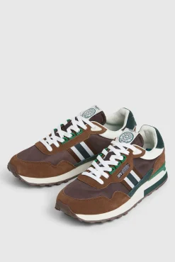 Pepe Jeans Sneakers-Tênis de corrida com detalhes em Camurça cru