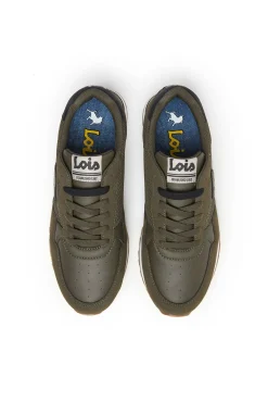 Lois Sneakers-Tênis de corrida masculino para lazer bege