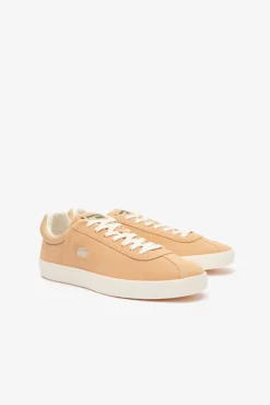 Lacoste Sneakers-Ténis de couro Baseshot Tonal para homem Castanho