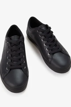 Fred Perry Sneakers-Tênis de couro básico Preto