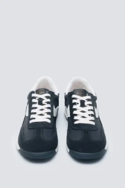 Springfield Sneakers-Tênis de couro estilo retrô azul