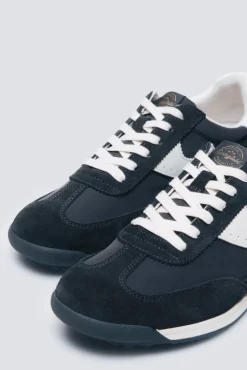 Springfield Sneakers-Tênis de couro estilo retrô azul