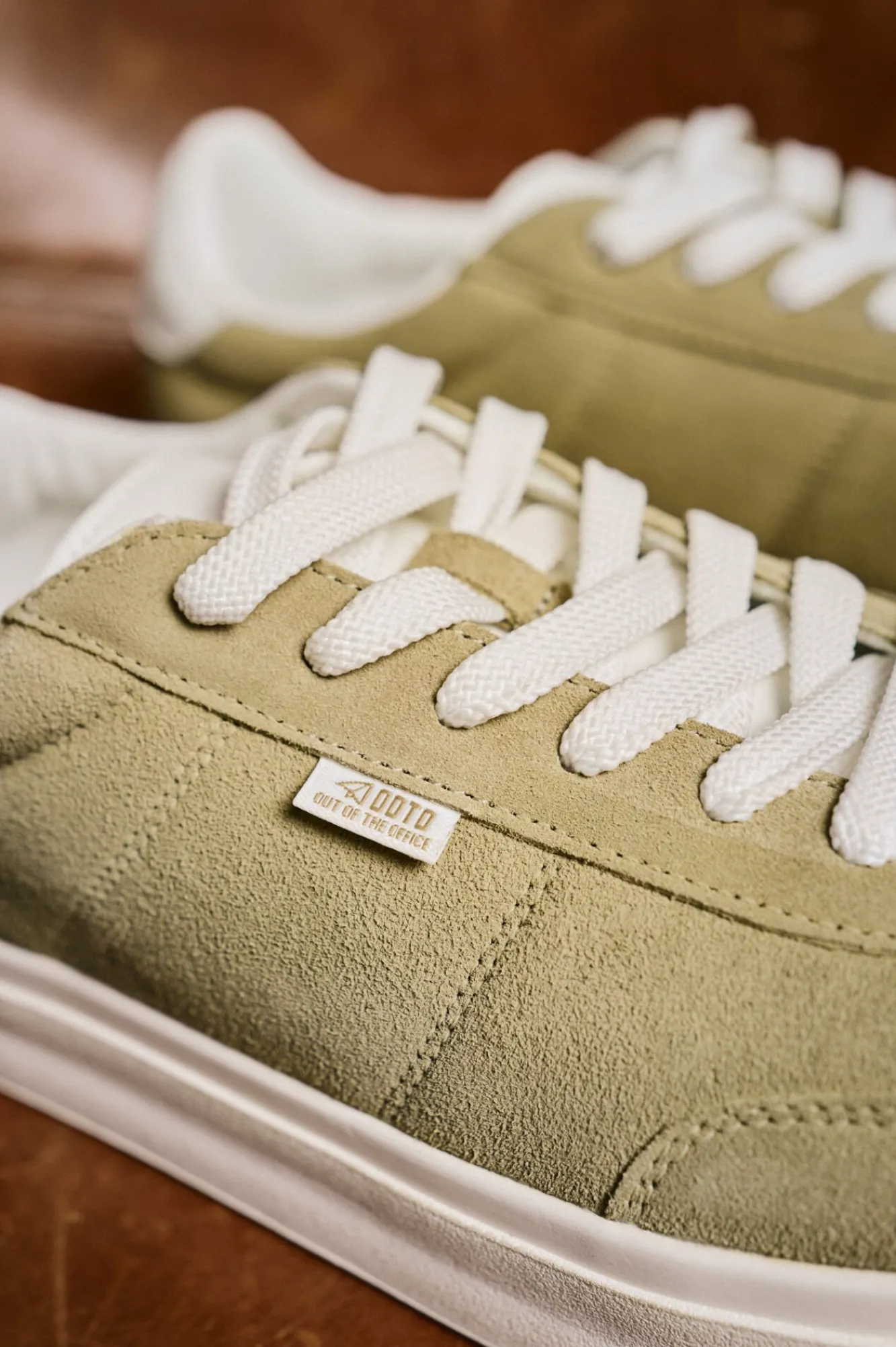 OOTO Sneakers-Tênis de pele Verde