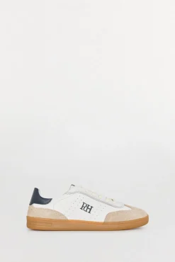Pedro del Hierro Sneakers|Calçado De Couro-Tênis de pele Ecru