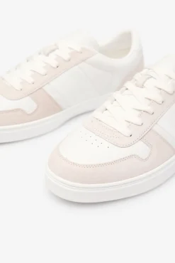 Cortefiel Sneakers-Tênis de pele Branco