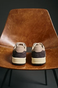 OOTO Sneakers-Tênis de pele e tecido Cinzento