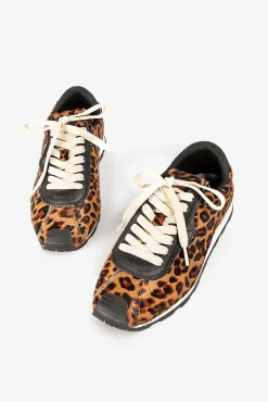Popa Sneakers-Tênis Esportivo Feminino Kira Leopard Preto