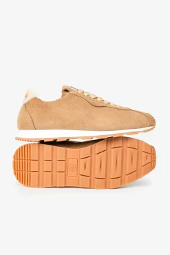 Popa Sneakers|Calçado De Couro-Tênis esportivo feminino Kira Croute Castanho