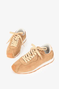 Popa Sneakers|Calçado De Couro-Tênis esportivo feminino Kira Croute Castanho