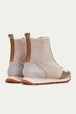 Hispanitas Sneakers|Botins-Tênis esportivo KANSAS Center com fecho-éclair Tostado