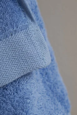 Bassols Toalhas-Toalha banho wonder 550 g algodão turco americano 150x100 Azul