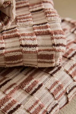 Calma House Toalhas-Toalha de banho de algodão felpudo Mercury Jacquard vermelho