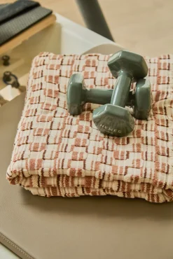 Calma House Toalhas-Toalha de banho de algodão felpudo Mercury Jacquard vermelho