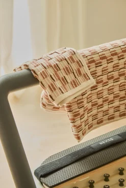 Calma House Toalhas-Toalha de banho de algodão felpudo Mercury Jacquard vermelho