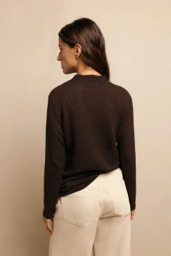 Slowlove T-Shirts|Blusas-Top básico estructura Castanho