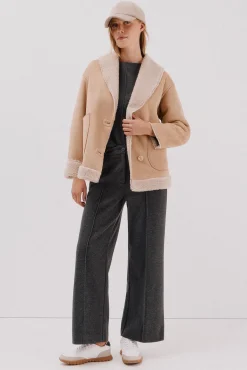 Cortefiel T-Shirts-Top com decote chaminé Cinzento