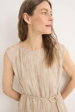 Cortefiel T-Shirts-Top com fivela jacquard Castanho