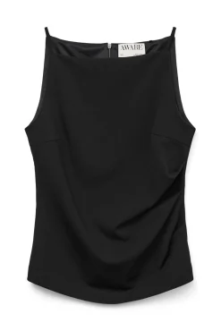 Vero Moda T-Shirts-Top de alças com gola alças Preto